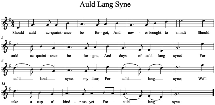 [1] ‘Auld Lang Syne’